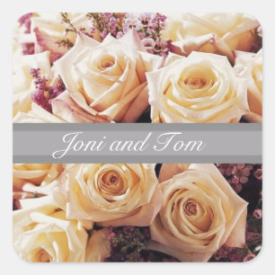 Vedantes de Envelope Floral e Adesivos