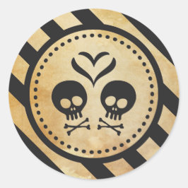 Vedantes de envelopes de Halloween e adesivos de f