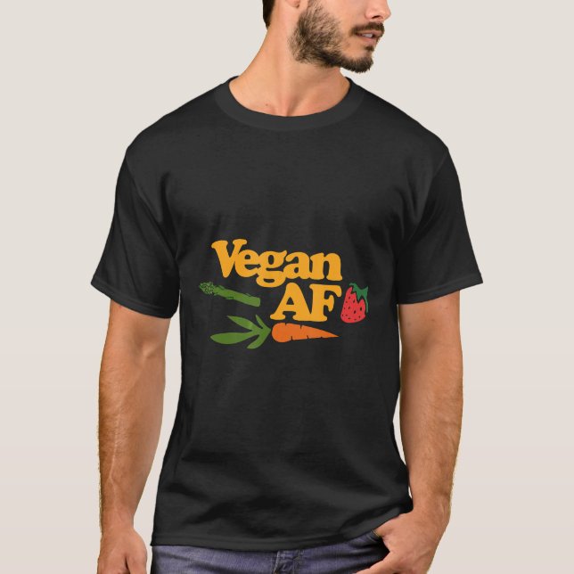 Vegan Af Orud Vegans Gift Camisetas Funny Vegan (Frente)