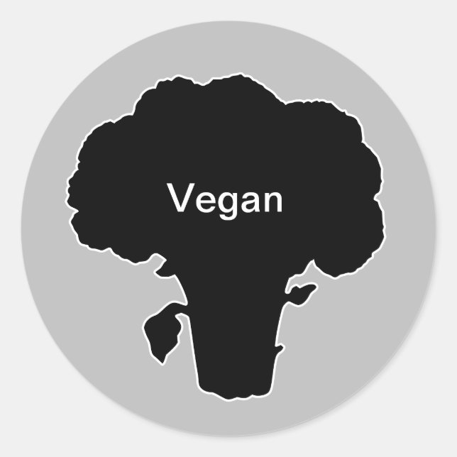 Vegan de escolha de refeição com 20x adesivos (Frente)