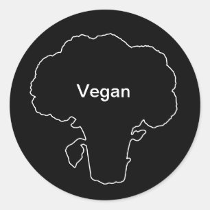 Vegan de escolha de refeição com 20x adesivos