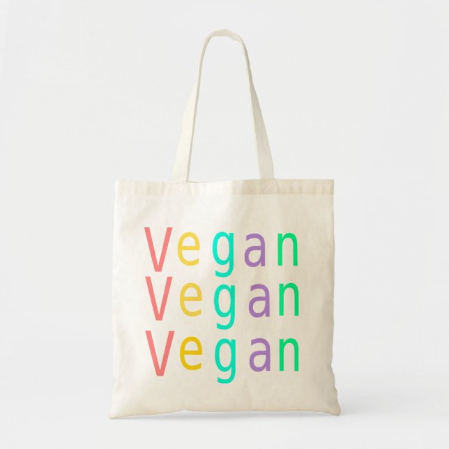 Vegan. direitos dos animais. saco de bolsa (Frente)