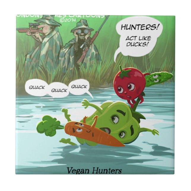 Vegan Hunters Funny (Frente)