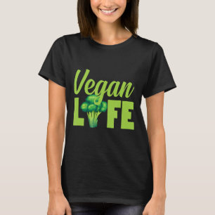 Vegan Life Vegetarianos Dieta Saudável Camisa de B