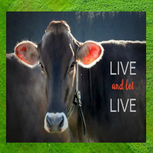 Vegan Live and Let Live Poster