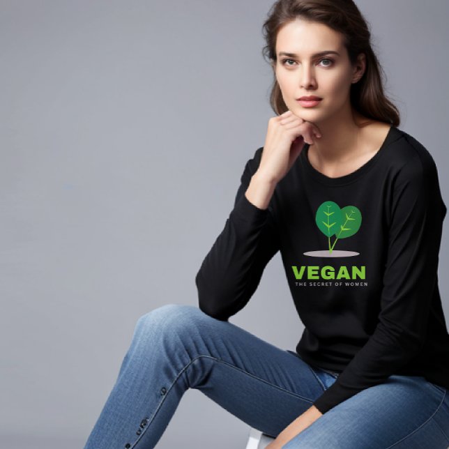 Vegan: O Segredo da Camiseta Mulher (Criador carregado)