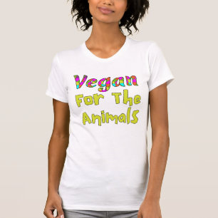 Vegan para a camiseta dos animais, árvore dos dire