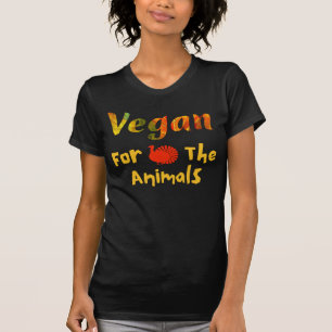 Vegan para a camiseta dos animais, árvore dos dire