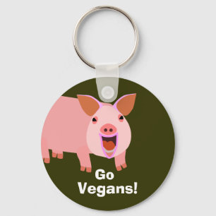 Vegan Pig Chaveiro
