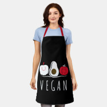 Vegan Tipografia Tomato Avocado Apple Black