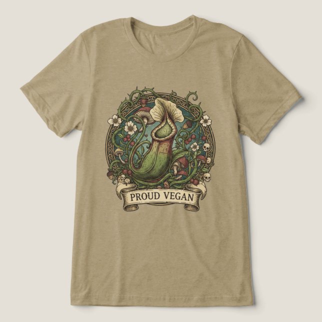 Vegano Orgulhoso Engraçado (Design frontal)