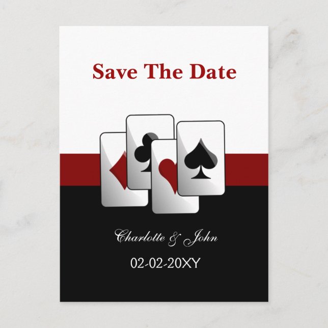 vegas guarde o anúncio de data (Frente)