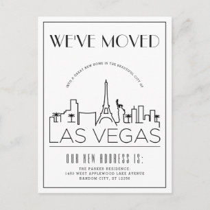 Vegas Modern Deco   Anúncio de Mudança de Endereço