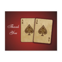 Vegas Wedding Obrigado Cartões