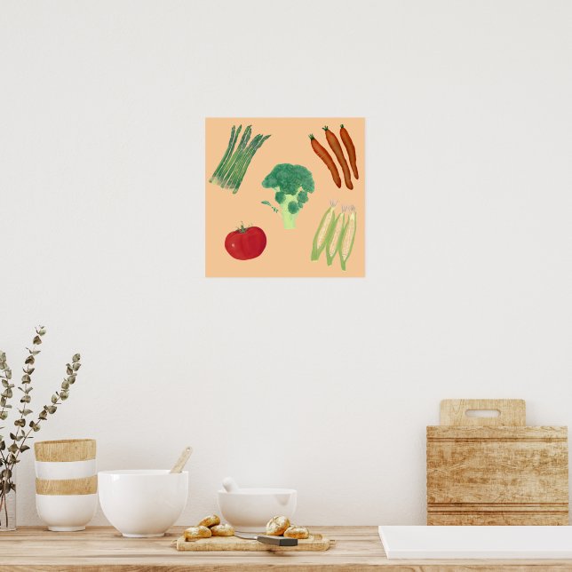 Vegetable Assortment Custom Posters (Cozinha)
