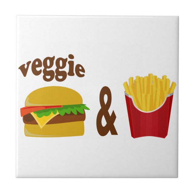 Veggie Burger e Fries (Frente)