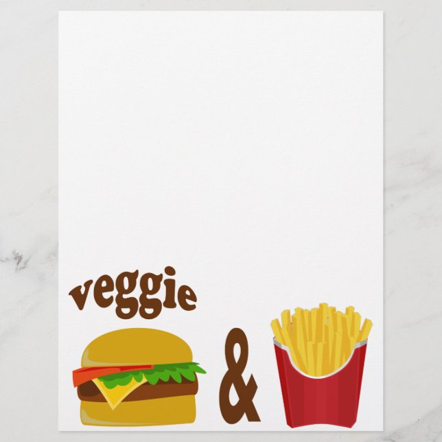 Veggie Burger e Fries (Frente)