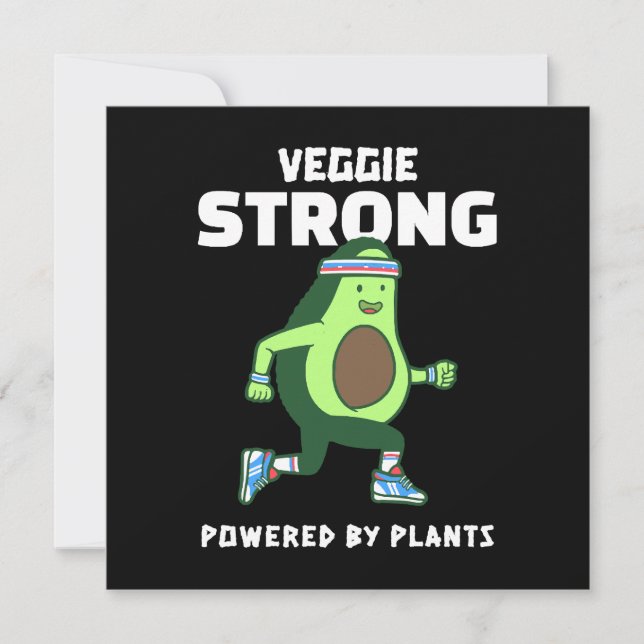 Veggie Strong, Alimentado por plantas (Frente)