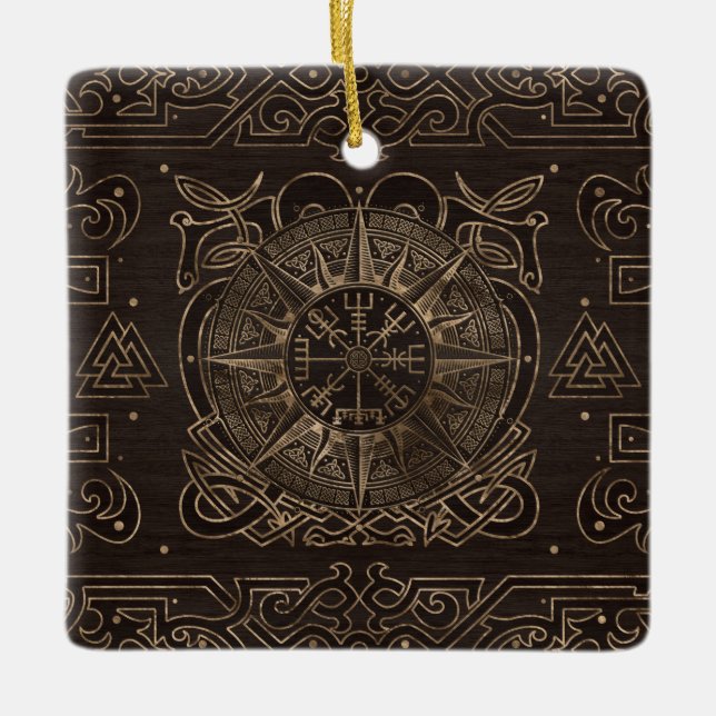Vegvisir - Ornamento de Compass Viking (Frente)