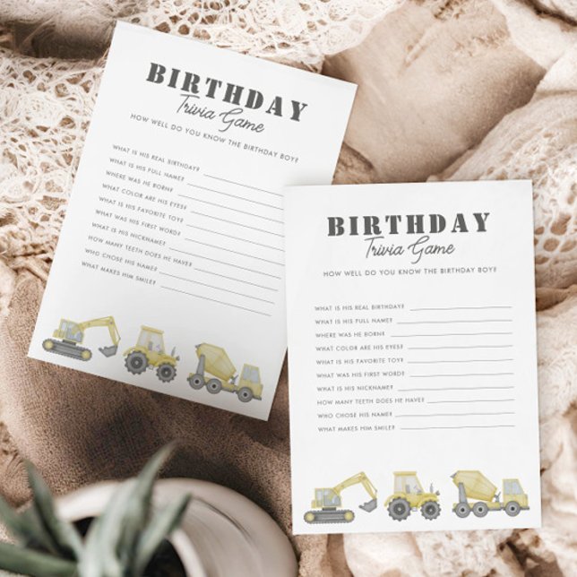 Veículos de Construção de Caminhões Boinas Trivia  (Criador carregado)