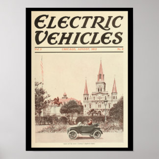 Veículos Elétricos Automóveis Impressão