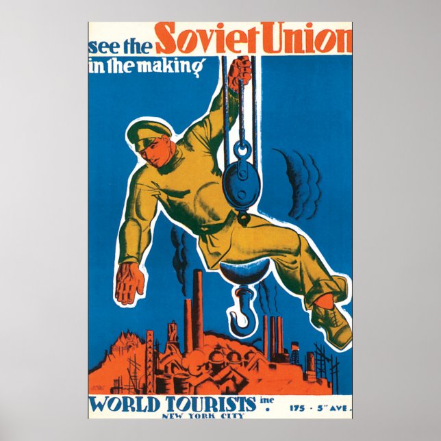 Veja a Poster da União Soviética (Frente)