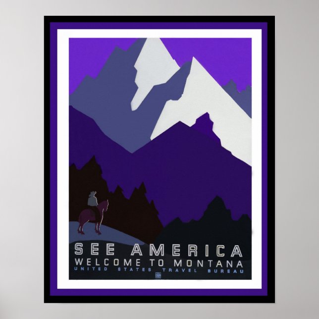 Veja América - Montana - WPA Poster Series45 (Frente)