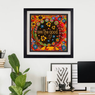 "Veja o bom" Poster de inspirividade