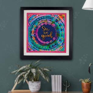 "Veja o bom" Poster de inspirividade
