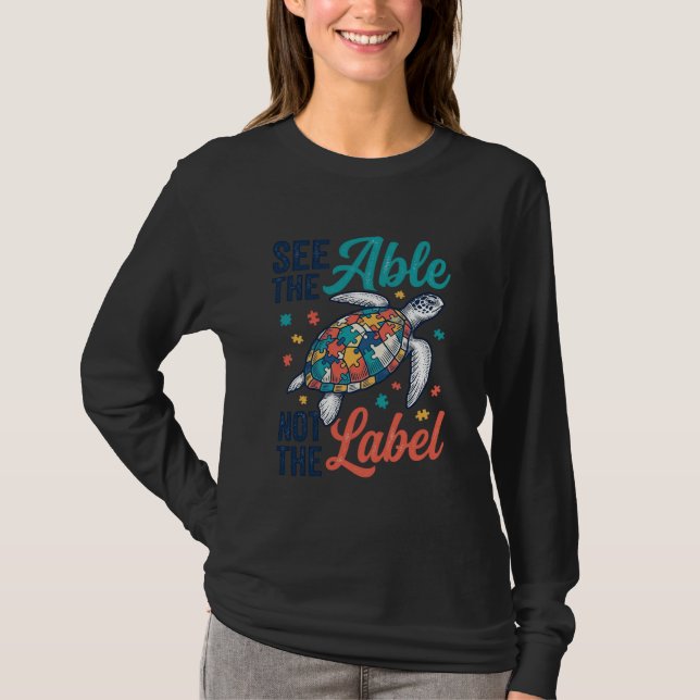 Veja o Design da Camisa de Conscientização do Puzz (Frente)