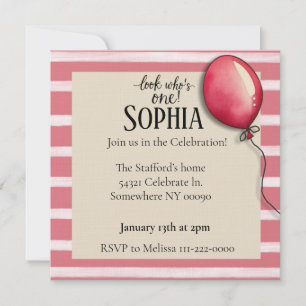 Veja quem é o convite de um aniversário