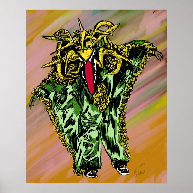 Vejigante Verde Poster (Frente)