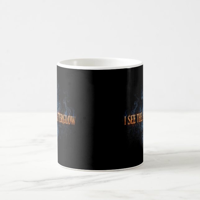 Vejo o Brilho Posterior — Caneca de Café (Centro)