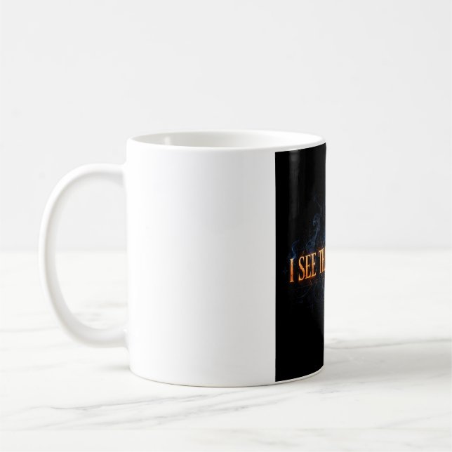 Vejo o Brilho Posterior — Caneca de Café (Esquerda)