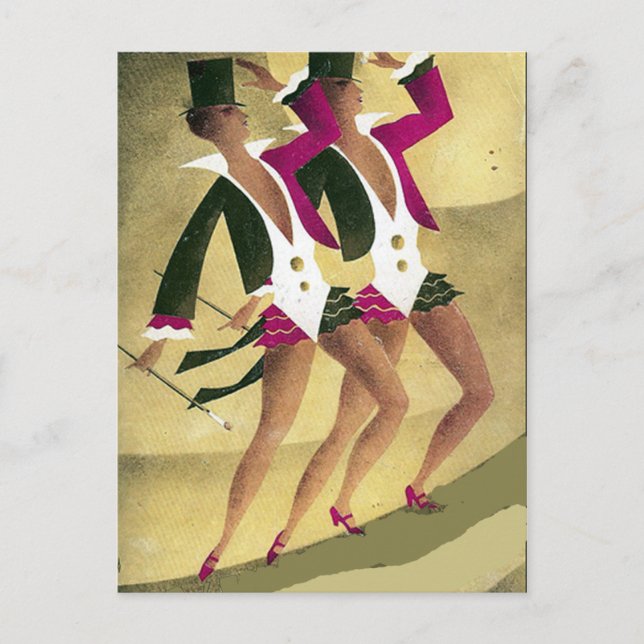 Vejo você lá Cartão postal (Frente)