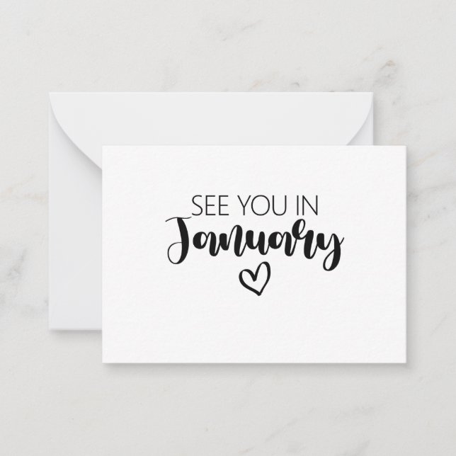 Vejo Você No Anúncio De Gravidez De Janeiro (Frente)