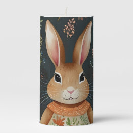 Vela de Pilar de Patch Mágico de Coelhinhos de Spr