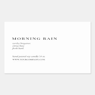 Vela minimalista moderna ou etiqueta do produto