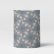 Vela Pilar Padrão Diamante Azul