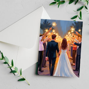 Velas de Casamento Cartão de Celebração de Casam