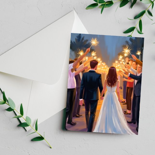 Velas de Casamento | Cartão de Celebração de Casam (Criador carregado)