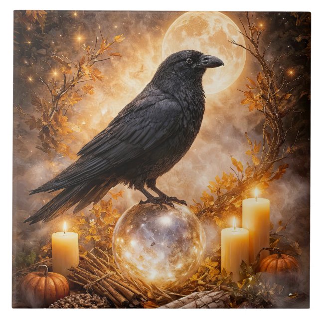 Velas de Cristal Místico e Corvo (Frente)