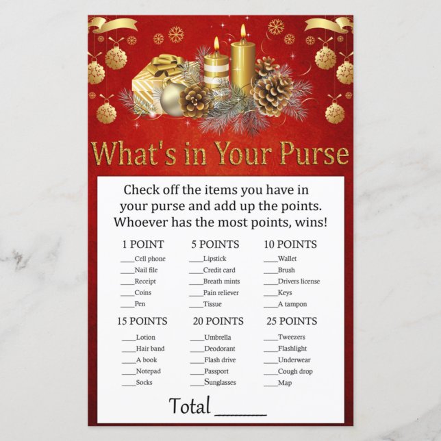 Velas de Natal O que há no seu jogo (Frente)