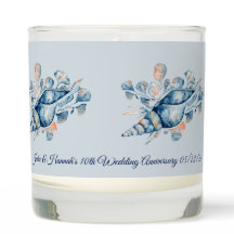 Velas do Aniversário do Casamento da Praia Costeir