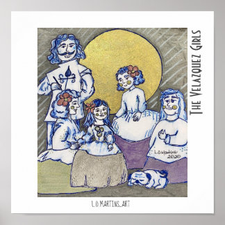 Velazquez Girls impressão