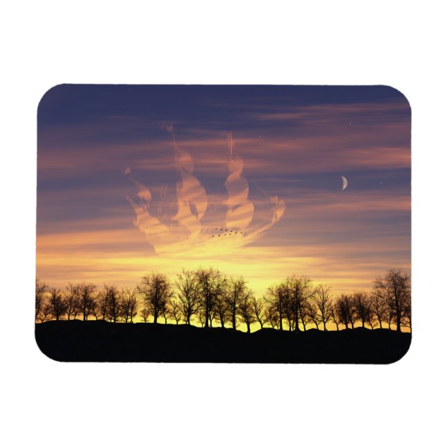 Veleja o ímã flexível do céu noturno (Horizontal)