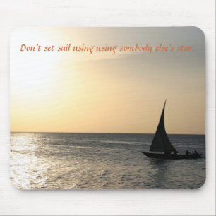 Velejando Para O Sunset - Mousepad