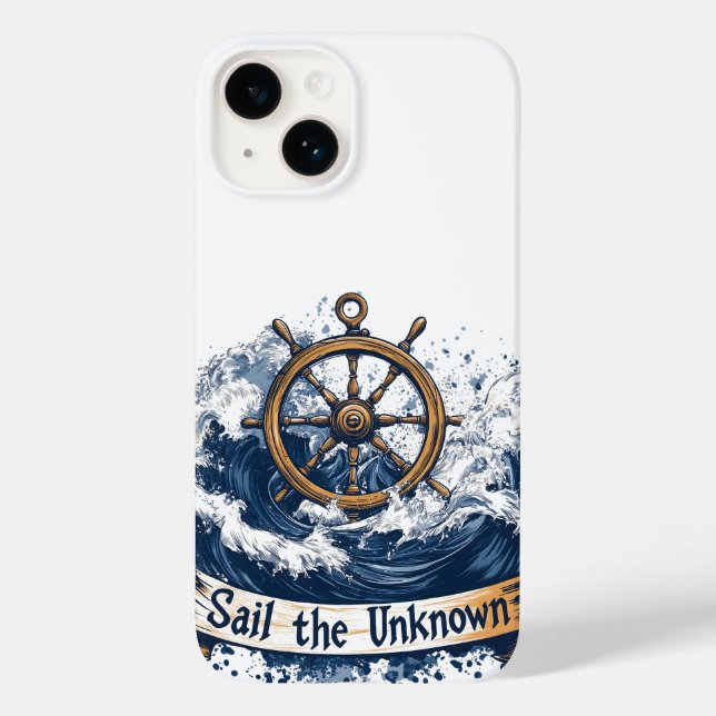 "Velejar o Desconhecido" - Design de inspiração ná (Verso)