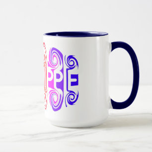 VELHA caneca HIPPIE - escolha estilo e cor