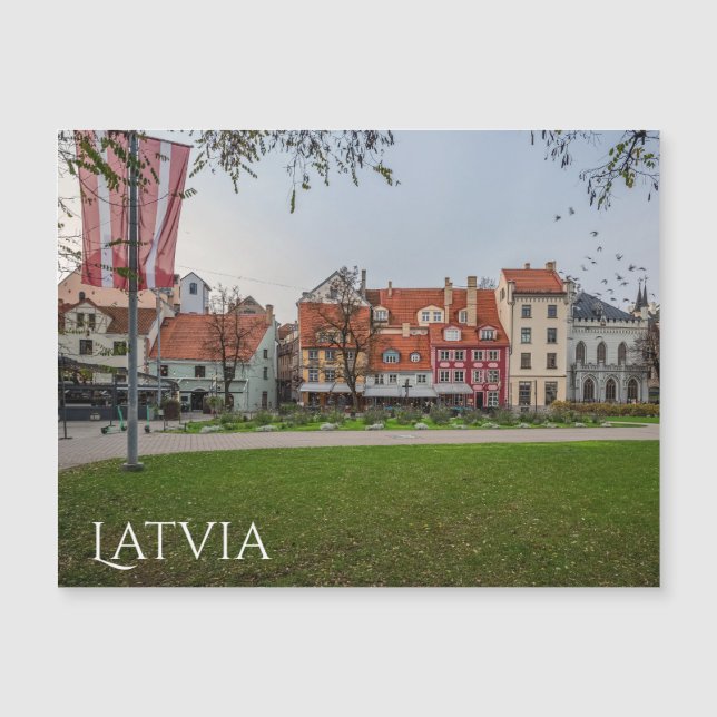 Velha cidade de Riga no outono (Frente)